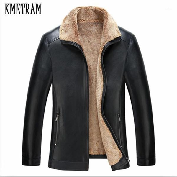 kmetram spring autumn and winter faux fur lined leather jacket men clothes leather fur jacket jaqueta de couro masculino hh5221, Black
kmetram spring autumn and winter faux fur lined leather jacket men clothes leather fur jacket jaqueta de couro masculino hh5221, Black