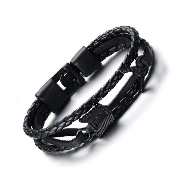 men's genuine braided leather arrow anchor wrap bracelet maritime nautical black men's genuine factory direct visibility bbywqt
men's genuine braided leather arrow anchor wrap bracelet maritime nautical black men's genuine factory direct visibility bbywqt