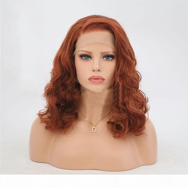 no bad smell european and american wig front lace short curly hair lady dark brown african small roll high temperature silk chemical fiber h, Black
no bad smell european and american wig front lace short curly hair lady dark brown african small roll high temperature silk chemical fiber h, Black