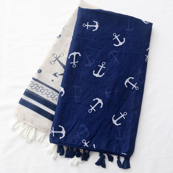 fashion ocean anchor tassel viscose shawl scarf women beach summer wrap neck stole bufandas muslim hijab snood y201007, Blue;gray
fashion ocean anchor tassel viscose shawl scarf women beach summer wrap neck stole bufandas muslim hijab snood y201007, Blue;gray