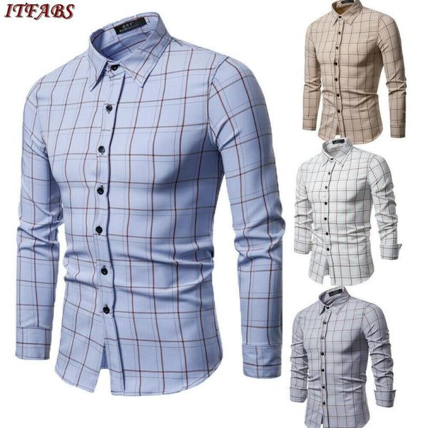 men's casual shirts fashion stylish shirt slim fit long sleeve single breasted plaid formal, White;black
men's casual shirts fashion stylish shirt slim fit long sleeve single breasted plaid formal, White;black