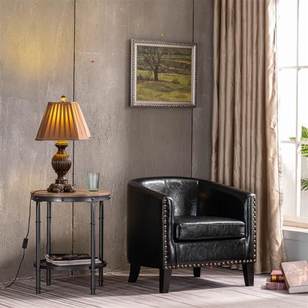 73x64x70cm) Circle Chair Modern Minimalist Single Sofa with Copper Nail PU Black strong and durable Suitable for your living room
73x64x70cm) Circle Chair Modern Minimalist Single Sofa with Copper Nail PU Black strong and durable Suitable for your living room