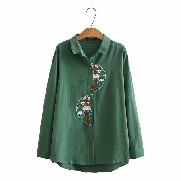 xl-4xl plus size white green women blouse embroidered occasional spent elegant clothes fimy
xl-4xl plus size white green women blouse embroidered occasional spent elegant clothes fimy