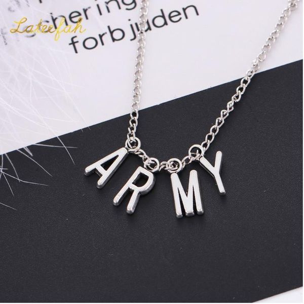 chains 3pcs/lot design fans army letter necklace for women fashion alloy party accessories girls, Silver
chains 3pcs/lot design fans army letter necklace for women fashion alloy party accessories girls, Silver