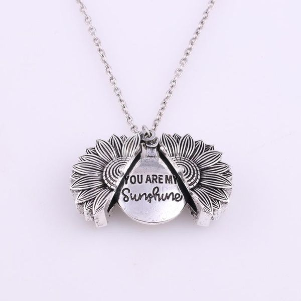pendant necklaces women gold necklace custom you are my sunshine open locket sunflower, Silver
pendant necklaces women gold necklace custom you are my sunshine open locket sunflower, Silver