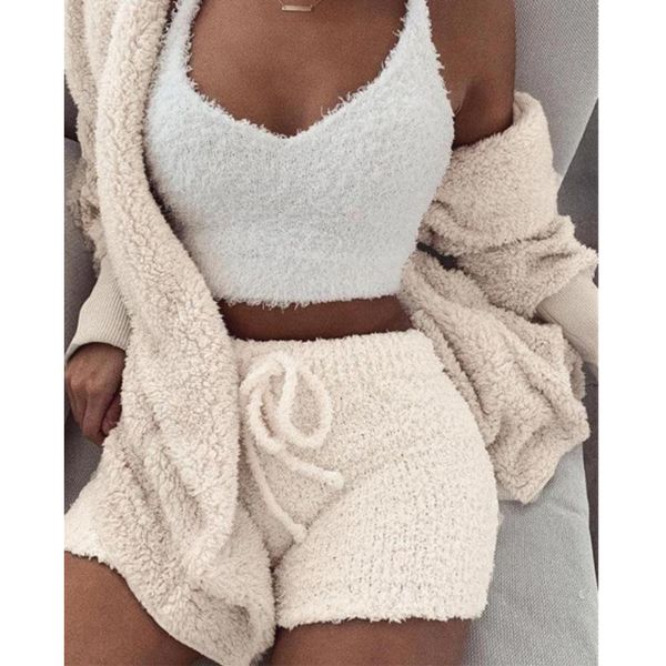 new knitted casual women two piece set short jumpsuit winter female solid tracksuit women's autumn soft warm playsuit da508, White
new knitted casual women two piece set short jumpsuit winter female solid tracksuit women's autumn soft warm playsuit da508, White
