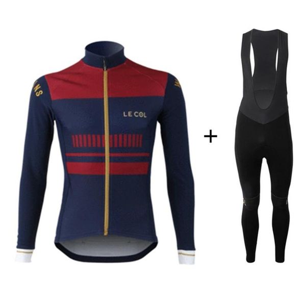 le col warm 2020 winter thermal fleece cycling clothes new jersey suit outdoor riding bike mtb road clothing bib pants, Black;blue
le col warm 2020 winter thermal fleece cycling clothes new jersey suit outdoor riding bike mtb road clothing bib pants, Black;blue