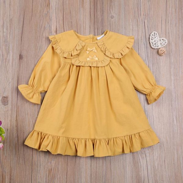girl's dresses 2021 spring toddler girl casual dress, long-sleeved doll collar bow ruffled loose dress, Red;yellow
girl's dresses 2021 spring toddler girl casual dress, long-sleeved doll collar bow ruffled loose dress, Red;yellow