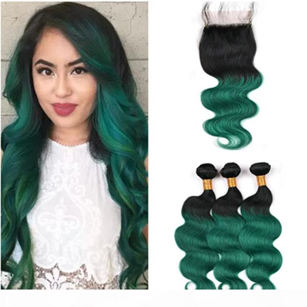 black and dark green ombre peruvian virgin human hair wefts with closure 1b green ombre body wave weave bundles with 4x4 lace closure
black and dark green ombre peruvian virgin human hair wefts with closure 1b green ombre body wave weave bundles with 4x4 lace closure