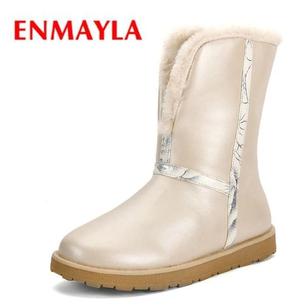 enmayla 2020 new fashion round toe snow boots winter warm blue patchwork brand genuine leather fur boots warm shoes zyl066, Black
enmayla 2020 new fashion round toe snow boots winter warm blue patchwork brand genuine leather fur boots warm shoes zyl066, Black