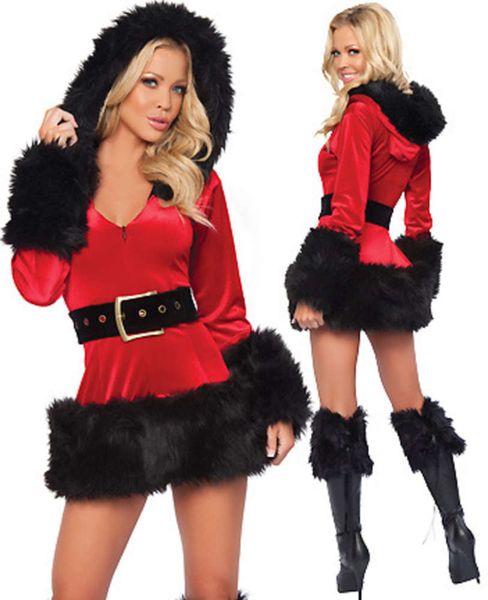 christmas uniform tempting underwear suit new year 2014, Black;white