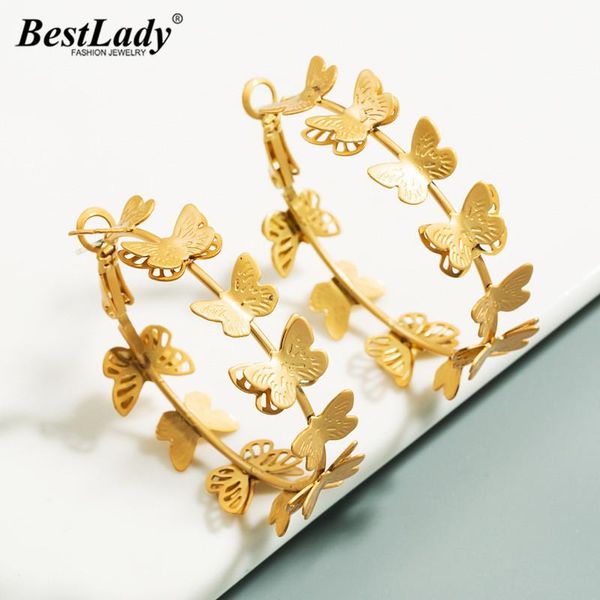 lady gold color butterfly hoop earrings for women trendy metal maxi stud earrings wedding party accessories jewelry gifts, Golden;silver
lady gold color butterfly hoop earrings for women trendy metal maxi stud earrings wedding party accessories jewelry gifts, Golden;silver