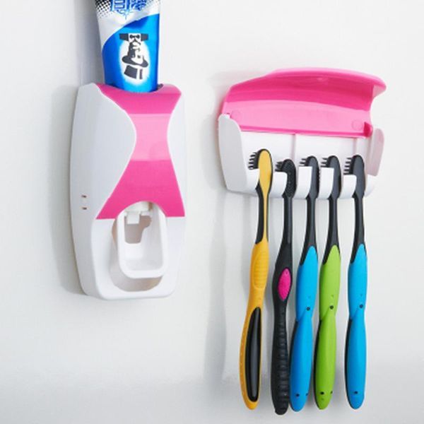 automatic toothpaste dispenser + 5 toothbrush holder wall mount bathroom accessories1
automatic toothpaste dispenser + 5 toothbrush holder wall mount bathroom accessories1