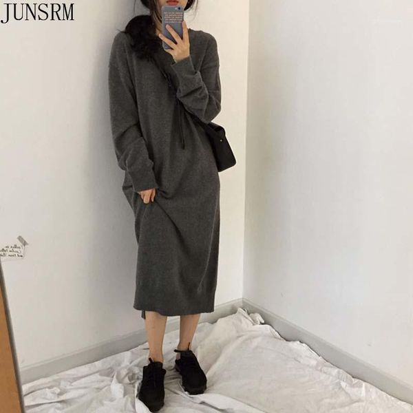 casual dresses one-piece sweater dress 2021 winter korean long sleeve knitted vestidos women elegant midi female merino wool1, Black;gray
casual dresses one-piece sweater dress 2021 winter korean long sleeve knitted vestidos women elegant midi female merino wool1, Black;gray