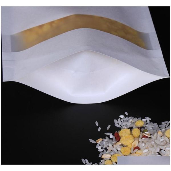white kraft paper mylar self-styled doypack bags with clear window food tea snack package storage bag stand up packagin qylljb mj_bag
white kraft paper mylar self-styled doypack bags with clear window food tea snack package storage bag stand up packagin qylljb mj_bag