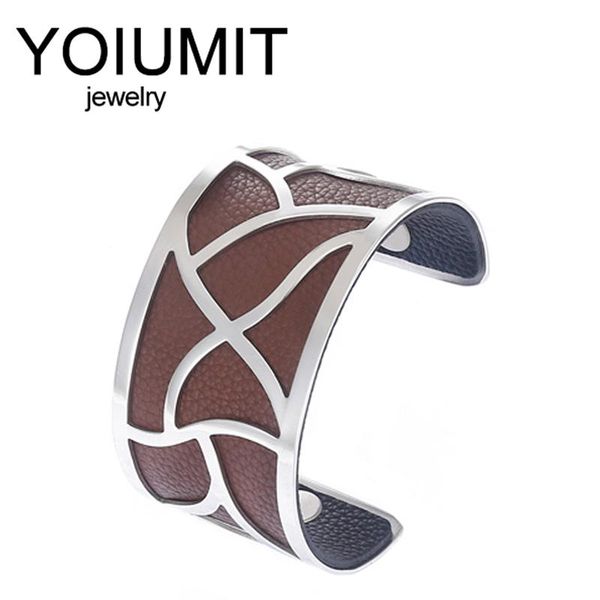 yoiumit stainless steel bracelet mask bijoux inoxydable femme 2021 manchette bracelet reversible leather strap jewelry, Black
yoiumit stainless steel bracelet mask bijoux inoxydable femme 2021 manchette bracelet reversible leather strap jewelry, Black
