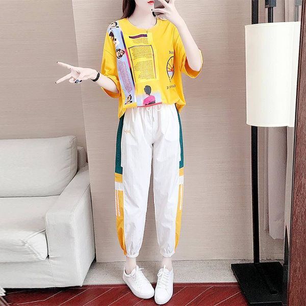 printing letter training women of two parts set 2020 summer plus size t-shirt and pants define casual tuesdays 2 part together d2l6, Gray
printing letter training women of two parts set 2020 summer plus size t-shirt and pants define casual tuesdays 2 part together d2l6, Gray