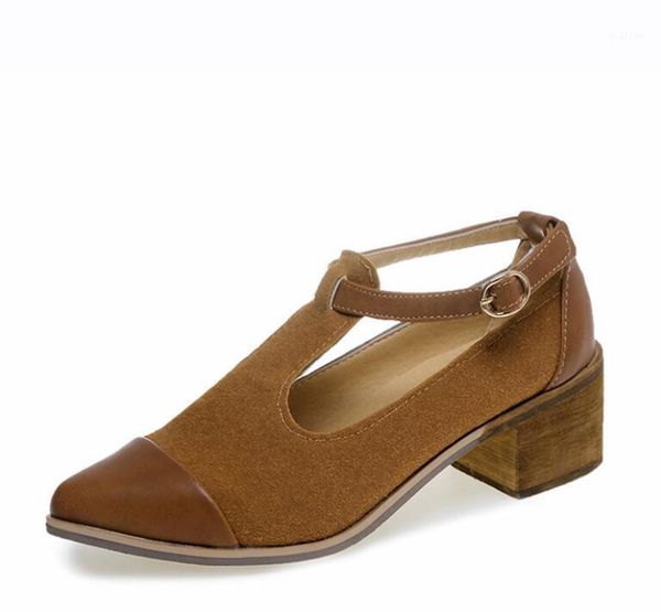 casual t strap buckle pumps cut-out leather thick mid heels pointed toe vintage womens shoes zapatos de mujer1, Black
casual t strap buckle pumps cut-out leather thick mid heels pointed toe vintage womens shoes zapatos de mujer1, Black