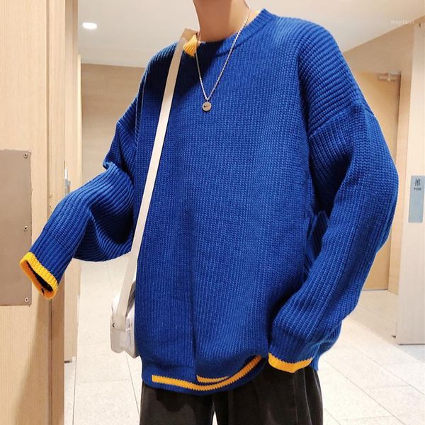 autumn and winter new men's temperament fashion personality solid color simple loose casual sweater warm youth wild1, White;black
autumn and winter new men's temperament fashion personality solid color simple loose casual sweater warm youth wild1, White;black