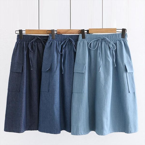 fashion korean was thin casual midi long denim skirt female 2020 women denim skirt a line high waist drawstring pocket skirts, Black
fashion korean was thin casual midi long denim skirt female 2020 women denim skirt a line high waist drawstring pocket skirts, Black