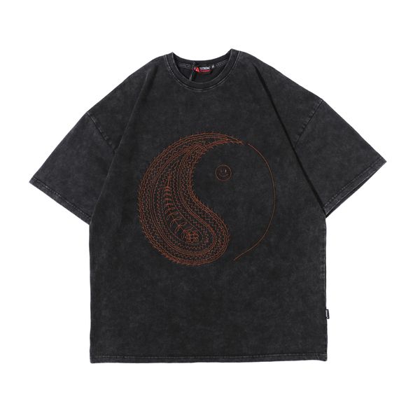 men's plant embroidery t-shirt fashion trend loose casual short-sleeved shirt solid color kg-663, White;black
men's plant embroidery t-shirt fashion trend loose casual short-sleeved shirt solid color kg-663, White;black