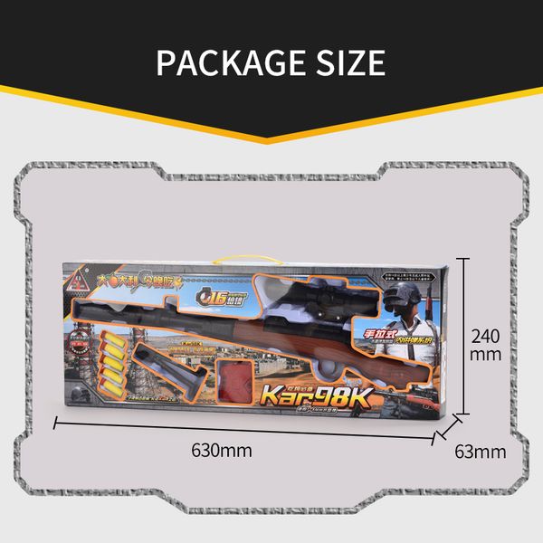 kid toys 24 inch pubg 98k water pellet gun simulation of firearms toys 2020 selling gift of the baby