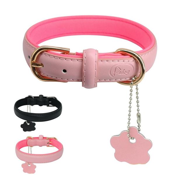 puppy dog cat collar soft leather padded kitten pet collars for small medium dogs cats chiahuahua with pink pendant acc bbyibl
puppy dog cat collar soft leather padded kitten pet collars for small medium dogs cats chiahuahua with pink pendant acc bbyibl