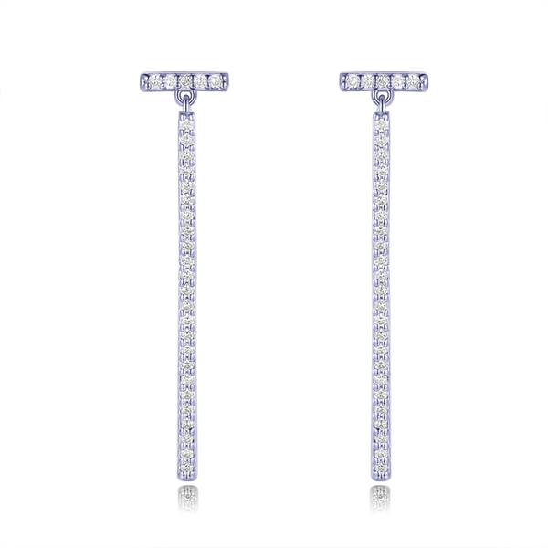 deelan fashionable simple drop white cubic zirconia earrings classic hanging dangle earrings for women party jewelry gift dle174, Silver
deelan fashionable simple drop white cubic zirconia earrings classic hanging dangle earrings for women party jewelry gift dle174, Silver