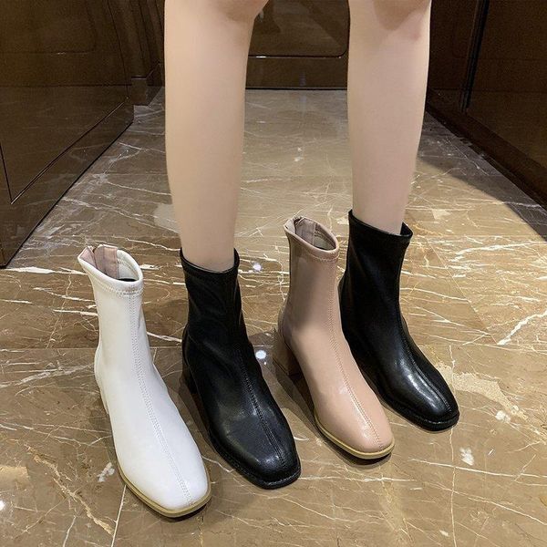 children of boots 2020 autumn square head thin socks and boots ins fashion net red thick heel elastic and bare, Black
children of boots 2020 autumn square head thin socks and boots ins fashion net red thick heel elastic and bare, Black