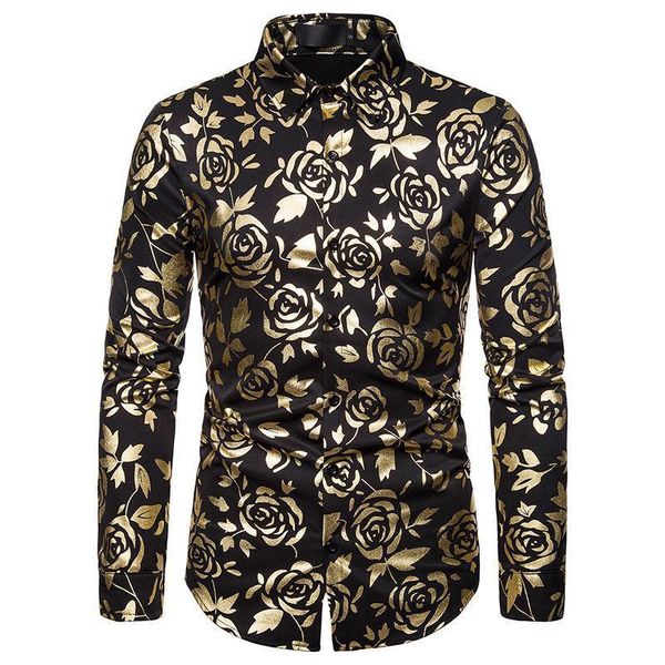 men's dress shirts gold rose printed long sleeve mens single breasted wing collar tuxedo shirt streetwear big and tall size male xxl, White;black
men's dress shirts gold rose printed long sleeve mens single breasted wing collar tuxedo shirt streetwear big and tall size male xxl, White;black