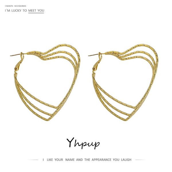 yhpup romantic heart hollow hoop earrings minimalist copper golden layered earrings for women party jewelry accessories gift, Golden;silver
yhpup romantic heart hollow hoop earrings minimalist copper golden layered earrings for women party jewelry accessories gift, Golden;silver