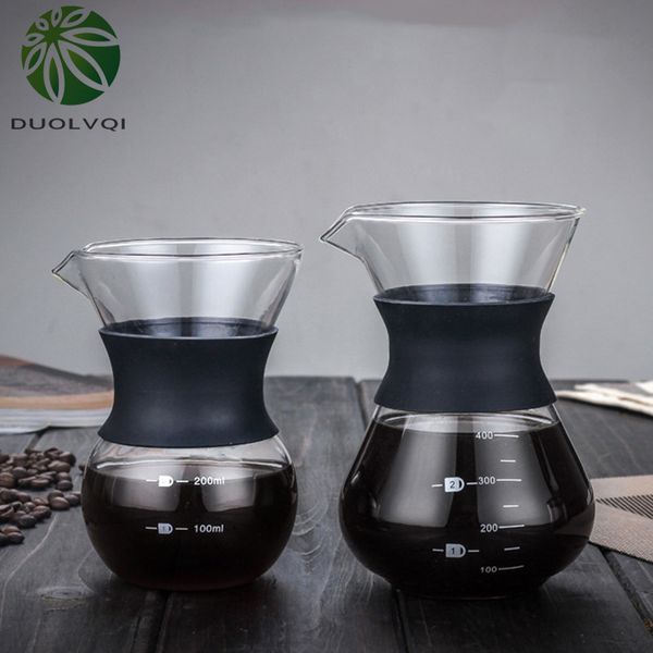 manual maker reusable glass durable drip pot stainless steel coffee filter coffeeware 200/400ml q0109
manual maker reusable glass durable drip pot stainless steel coffee filter coffeeware 200/400ml q0109