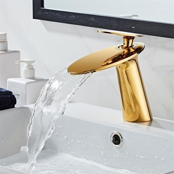 bathroom sink faucets basin faucet solid brass cold and waterfall mixer tap single handle deck mounted gold/black/chrometap1
bathroom sink faucets basin faucet solid brass cold and waterfall mixer tap single handle deck mounted gold/black/chrometap1