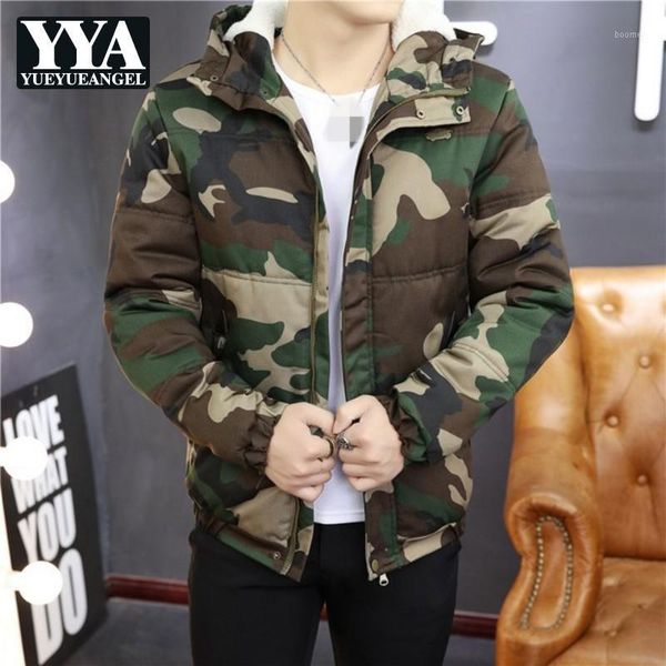men camouflage parkas hooded zipper slim-fit cotton jacket lambswool thickening long-sleeve male warm coat winter streetwear1, Black
men camouflage parkas hooded zipper slim-fit cotton jacket lambswool thickening long-sleeve male warm coat winter streetwear1, Black