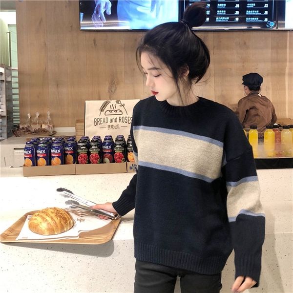 kkdkp sweater women's korean pullover of student and winter newstyle versatile bottoming shirt version matching autumn loose collar col, White;black
kkdkp sweater women's korean pullover of student and winter newstyle versatile bottoming shirt version matching autumn loose collar col, White;black