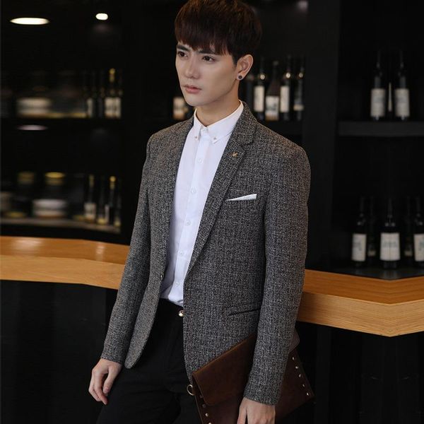 men's suits & blazers spring casual blazer suit men clothing slim fit jacket leisure, White;black
men's suits & blazers spring casual blazer suit men clothing slim fit jacket leisure, White;black