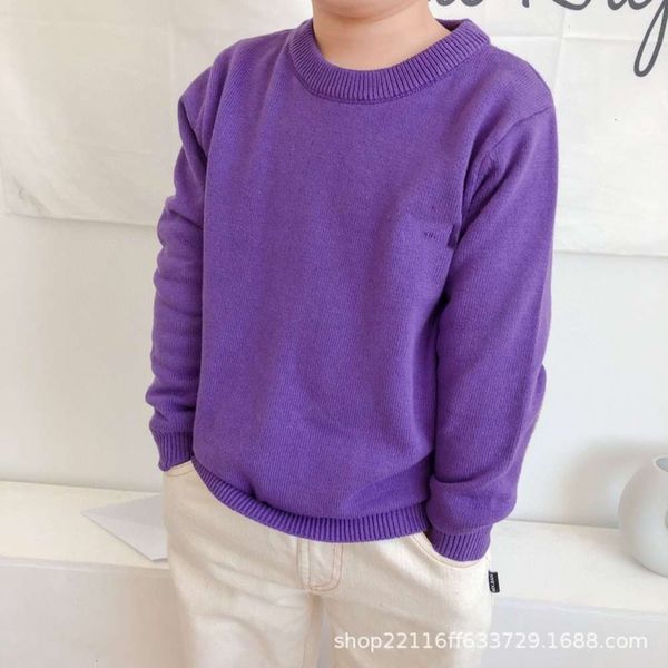 children's round neck sweater embroidered q2-004 solid color simple casual cotton boys' and girls' synchronous bottom bag, Blue
children's round neck sweater embroidered q2-004 solid color simple casual cotton boys' and girls' synchronous bottom bag, Blue