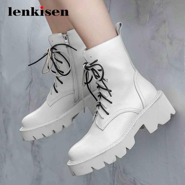 lenkisen new fashion boots genuine leather mixed color round toe thick high heel zipper beauty lady ankle boots l06, Black
lenkisen new fashion boots genuine leather mixed color round toe thick high heel zipper beauty lady ankle boots l06, Black