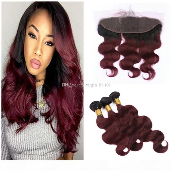 ombre 1b 99j burgundy two tone human hair weft bundles with full frontals wine red dark root ombre hair weaves with frontal closure, Black;brown
ombre 1b 99j burgundy two tone human hair weft bundles with full frontals wine red dark root ombre hair weaves with frontal closure, Black;brown