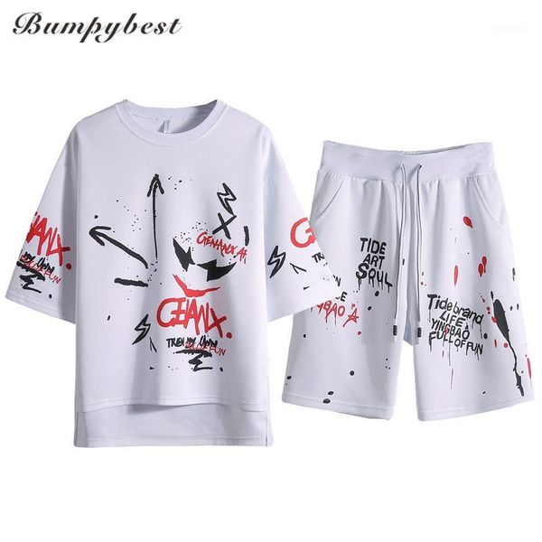 bumpybeast 2 piece set short-sleeved men's summer sportwear sets outwear sweatshirts men beach vacation graffiti print suit, Gray
bumpybeast 2 piece set short-sleeved men's summer sportwear sets outwear sweatshirts men beach vacation graffiti print suit, Gray