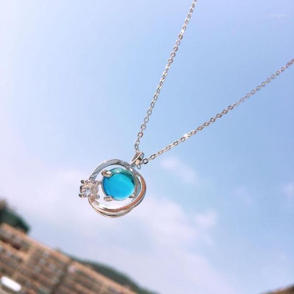 chains 2021 universe planet necklace ladies personality fashion girl heart blue fantasy glass clavicle chain1, Silver
chains 2021 universe planet necklace ladies personality fashion girl heart blue fantasy glass clavicle chain1, Silver