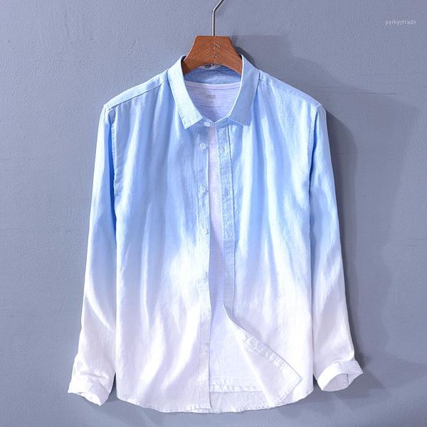 men's casual shirts 2021 arrival men's gradient linen shirt long sleeve pure flax mens brand fashion summer male chemise1, White;black
men's casual shirts 2021 arrival men's gradient linen shirt long sleeve pure flax mens brand fashion summer male chemise1, White;black