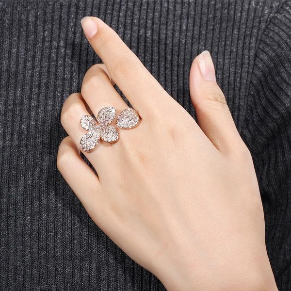 flower rose gold color new fashion engagement wedding rings for women cubic zirconia anniversary jewelry finger ring1, Golden;silver
flower rose gold color new fashion engagement wedding rings for women cubic zirconia anniversary jewelry finger ring1, Golden;silver