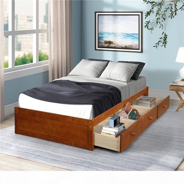 us stock, oris fur, oak color twin size platform storage bed with 3 drawers for kids bedroom sets wf193634aal
us stock, oris fur, oak color twin size platform storage bed with 3 drawers for kids bedroom sets wf193634aal