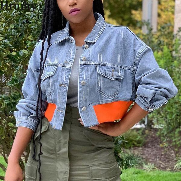 woman jacket denim button pocket coats for women short outfit fashion new casual loose color matching chaquetas de mujer1, Black;brown
woman jacket denim button pocket coats for women short outfit fashion new casual loose color matching chaquetas de mujer1, Black;brown