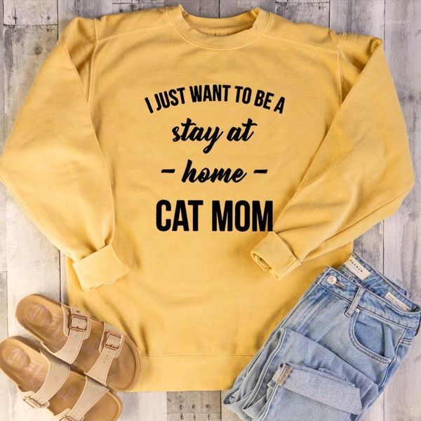 women's hoodies & sweatshirts funny mother days cat lover cute slogan pure pullovers grunge i just want to be a stay at home mom sweat, Black
women's hoodies & sweatshirts funny mother days cat lover cute slogan pure pullovers grunge i just want to be a stay at home mom sweat, Black