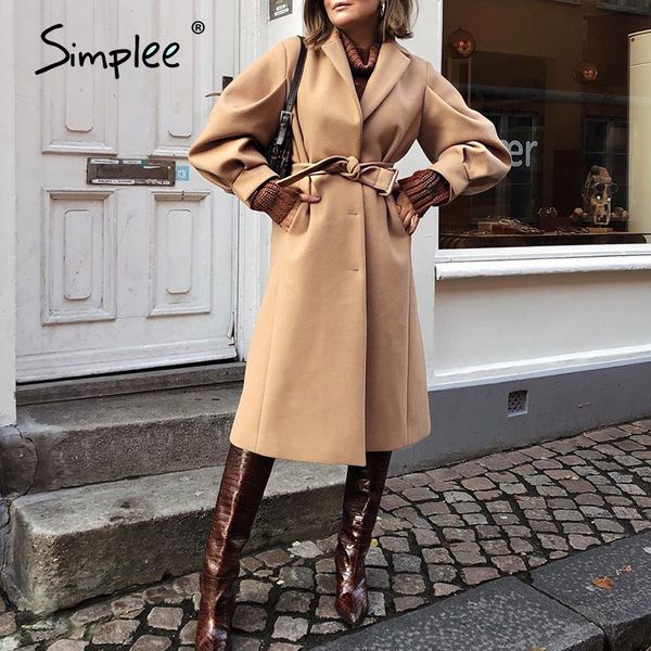 simplee fashion trend camel womens coat british style long lace up warm wool jacket high street style winter outdoor coat 2020 lj201128, Black
simplee fashion trend camel womens coat british style long lace up warm wool jacket high street style winter outdoor coat 2020 lj201128, Black