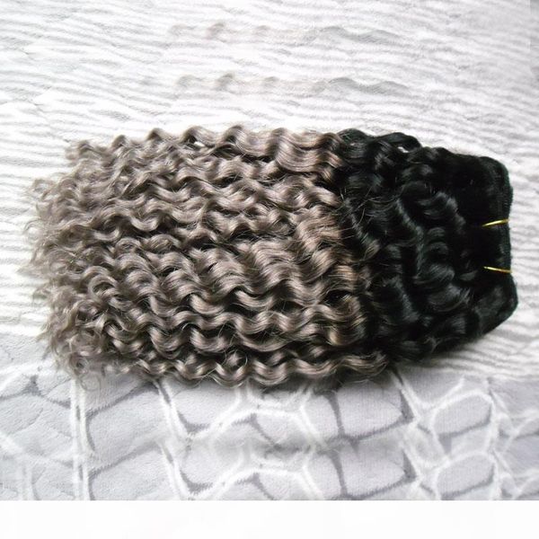 ombre raw indian curly hair bundles non remy weave 100g 1b gery two tone ombrehuman hair extensions double weft, Black
ombre raw indian curly hair bundles non remy weave 100g 1b gery two tone ombrehuman hair extensions double weft, Black
