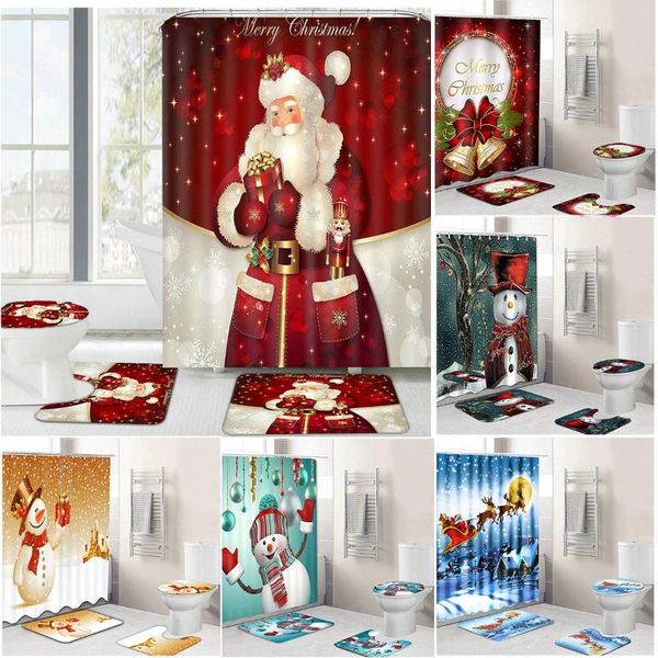 shower curtains 2021 4pcs merry christmas bathroom set snowman santa father bell elk pattern waterproof curtain toilet cover mat non slip
shower curtains 2021 4pcs merry christmas bathroom set snowman santa father bell elk pattern waterproof curtain toilet cover mat non slip