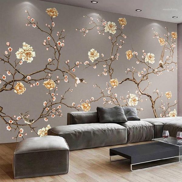 custom 3d mural wallpaper flower and bird art wall painting p wall papers home decor for living room bedroom papel de parede1
custom 3d mural wallpaper flower and bird art wall painting p wall papers home decor for living room bedroom papel de parede1